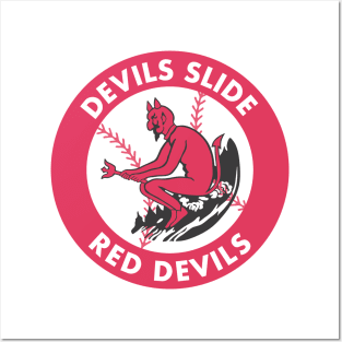 Devils Slide Red Devils Baseball Posters and Art